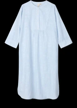 New Monochrome Lines Sonja dress XS lys blå/hvid | Køb her Kjoler|Nattøj