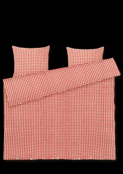 Best Sengetøj 220x220 cm i rød fra serien Bæk&Bølge Nyheder|Sengetæj
