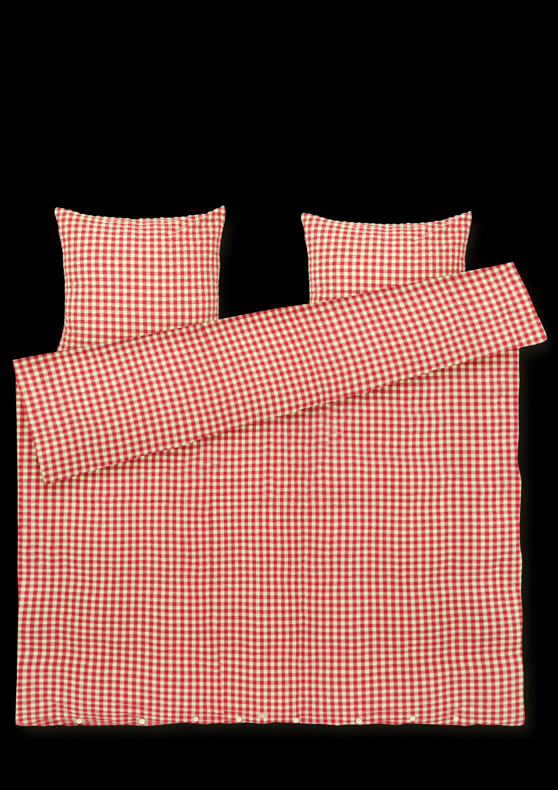 Best Sengetøj 220x220 cm i rød fra serien Bæk&Bølge Nyheder|Sengetæj
