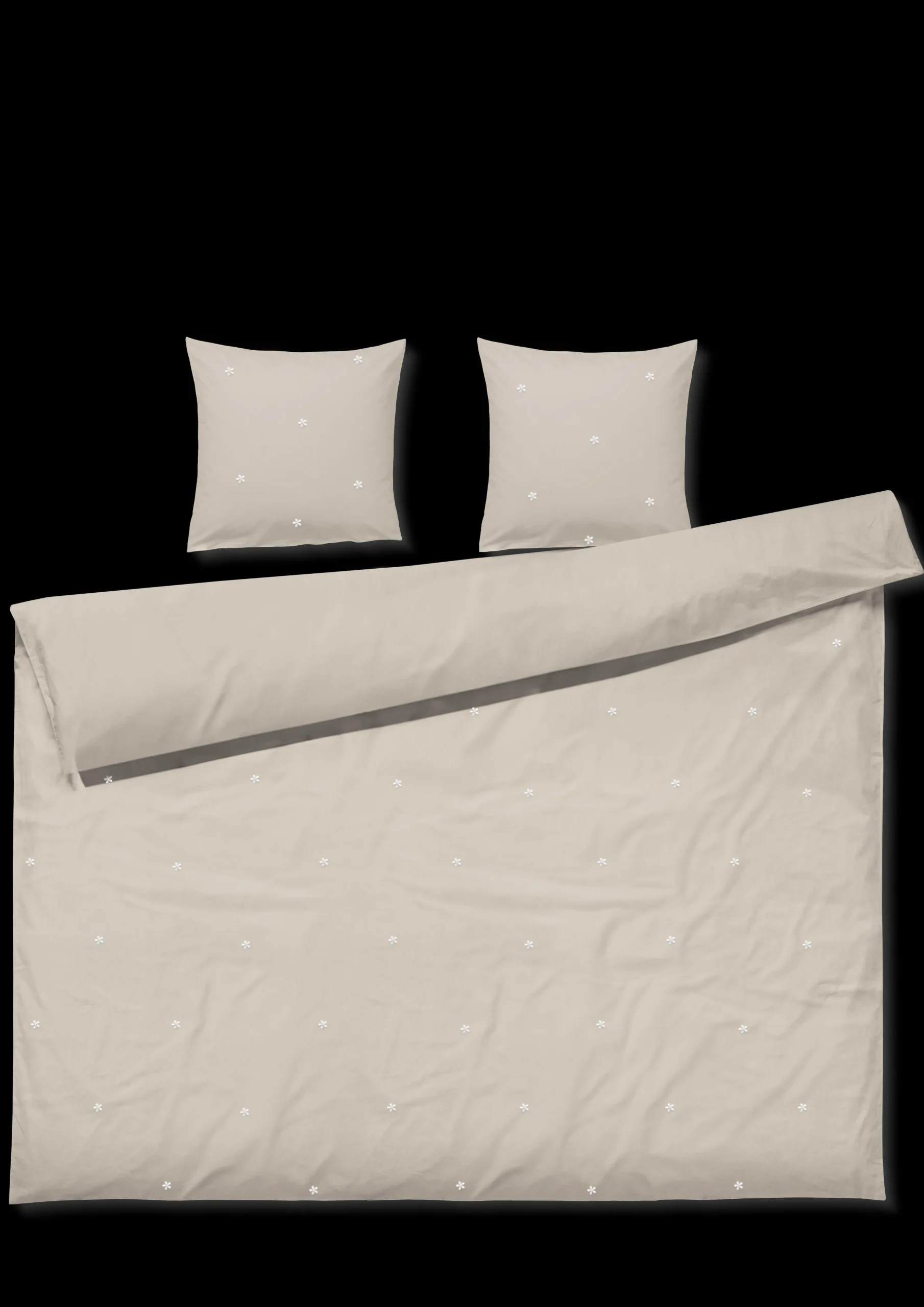 Sale Sengetøj 200x220 cm i sand fra serien Daisy | Køb her Nyheder|Sengetæj