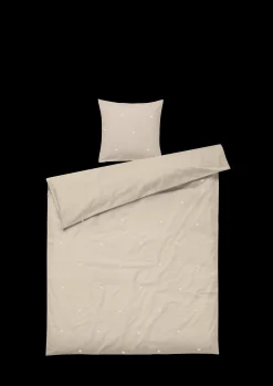 Outlet Sengetøj 140x220 cm i sand fra serien Daisy | Køb her Nyheder|Sengetæj