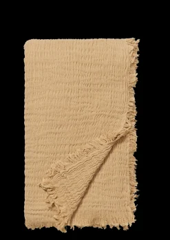 Sengetæppe 190x240 cm i sand fra serien Reloved Plaider