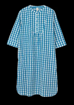 Online Sonja dress S/M i blå fra serien Bæk&Bølge | Køb her Kjoler|Nattøj