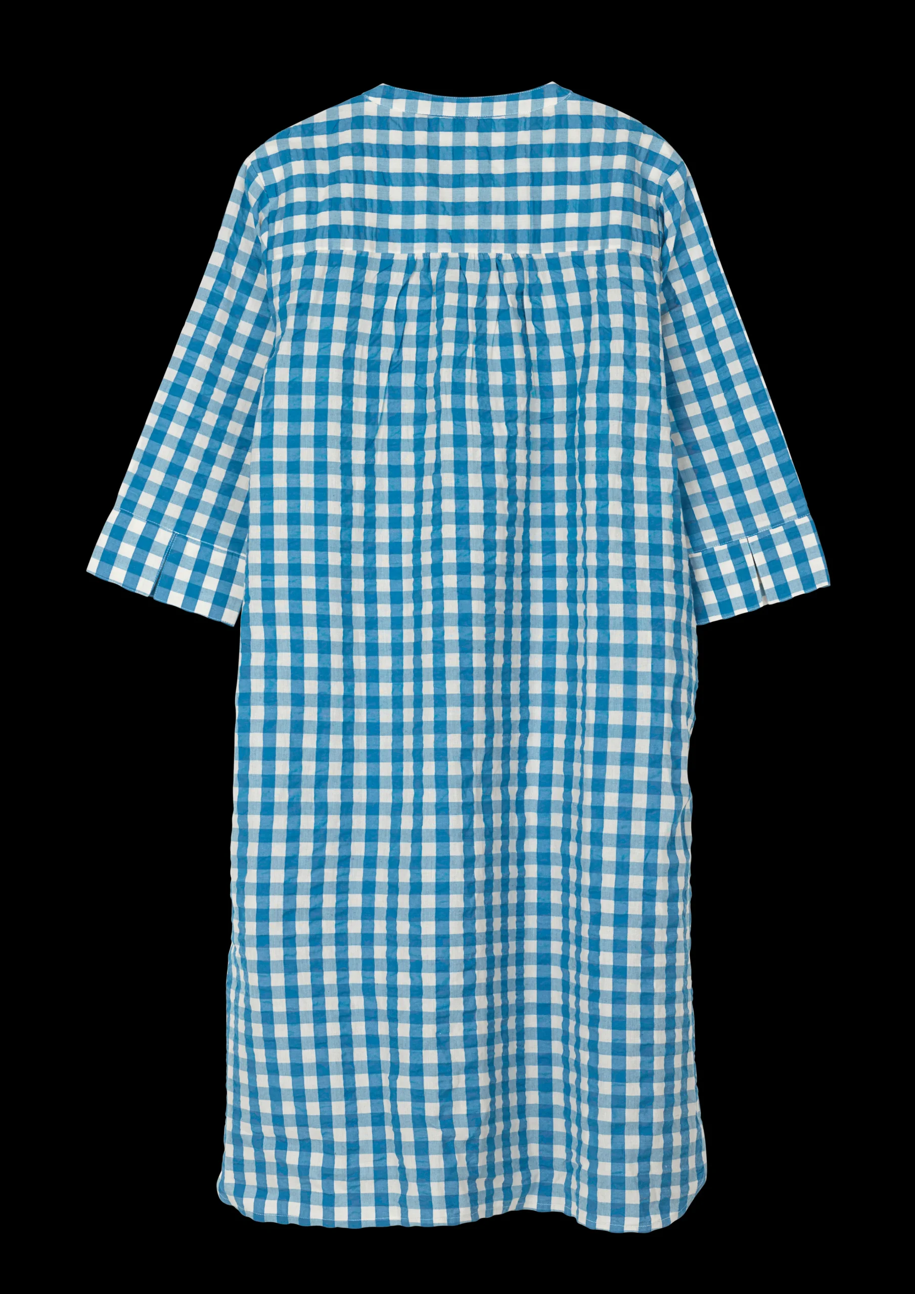 Online Sonja dress S/M i blå fra serien Bæk&Bølge | Køb her Kjoler|Nattøj