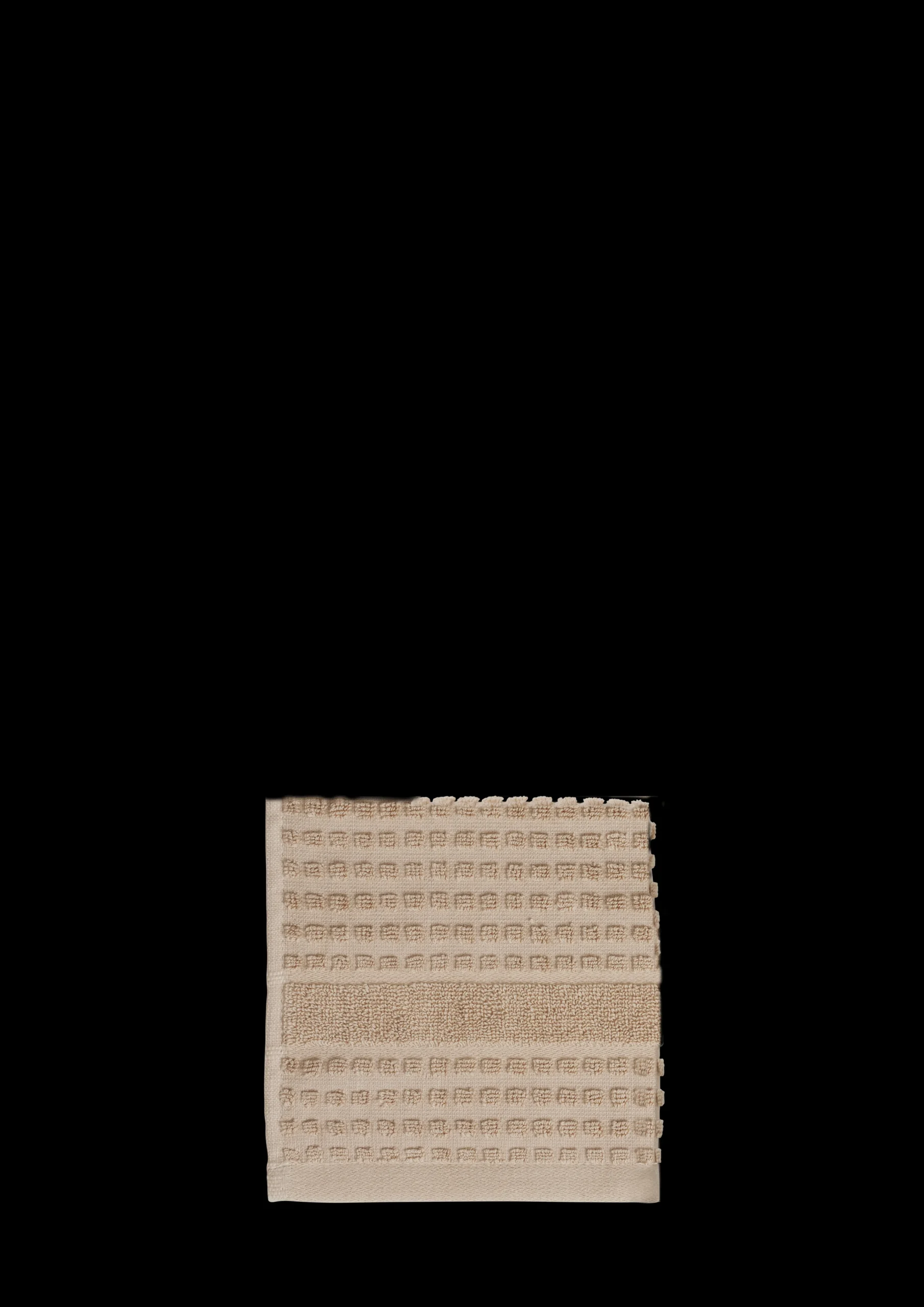 Clearance Vaskeklud 30x30 cm i sand fra serien Check | Køb her Vaskeklude