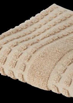 Clearance Vaskeklud 30x30 cm i sand fra serien Check | Køb her Vaskeklude