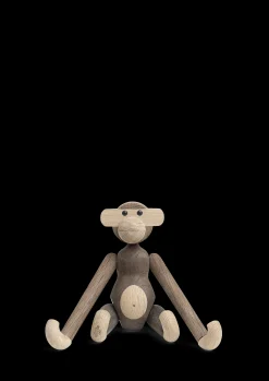 Clearance Abe lille i træ fra serien Monkey | Køb her Træfigurer & Skulpturer