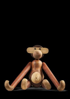 Online Abe mellem i træ fra serien Monkey | Køb her Træfigurer & Skulpturer