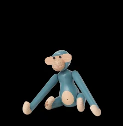 Online Abe mini i blå fra serien Monkey | Køb her Træfigurer & Skulpturer