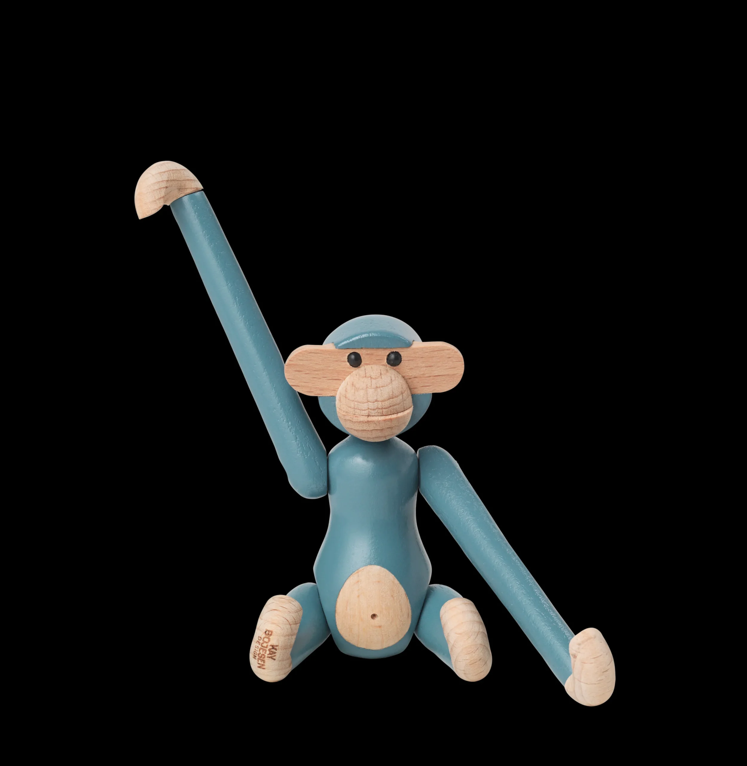 Online Abe mini i blå fra serien Monkey | Køb her Træfigurer & Skulpturer