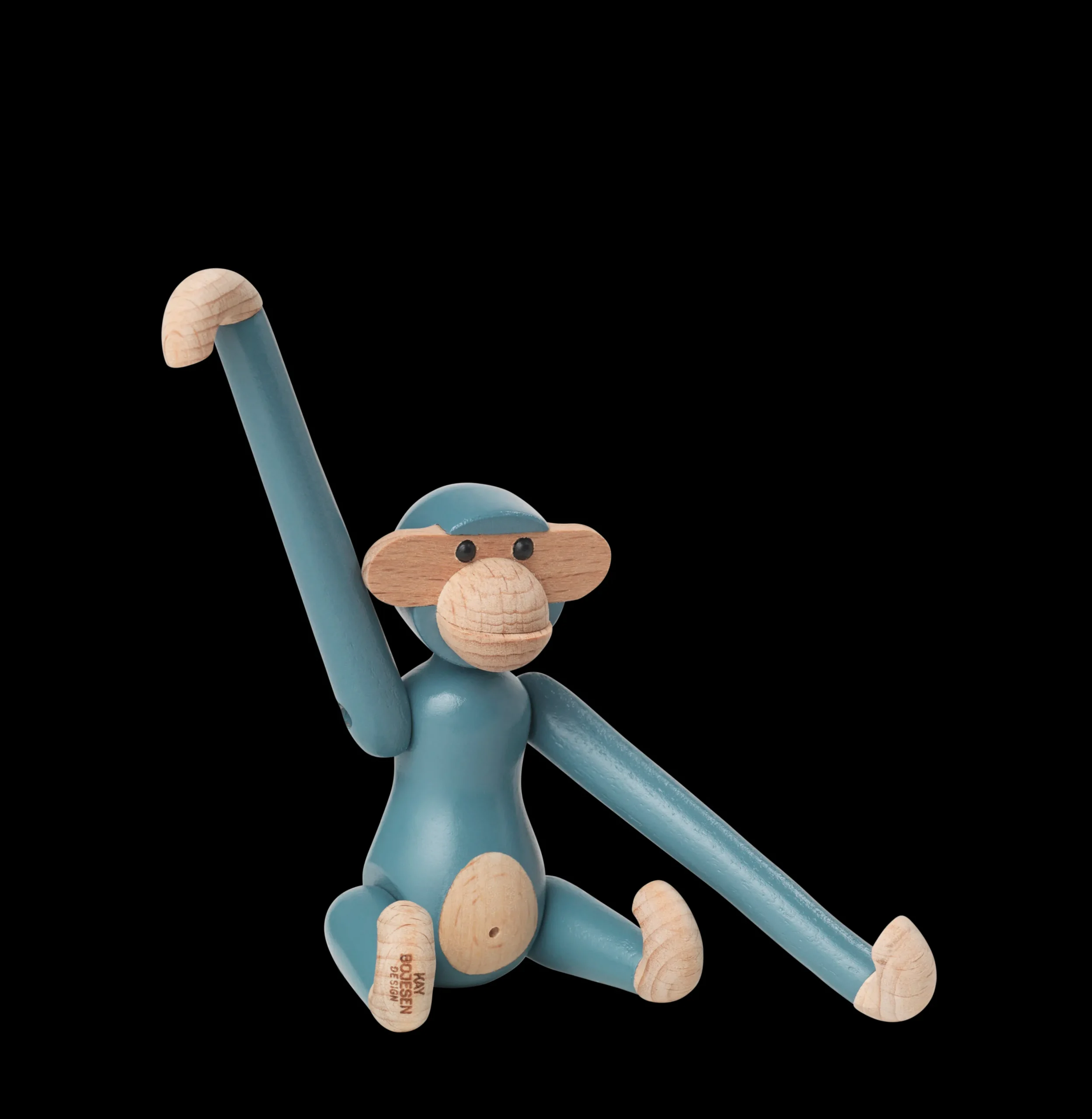 Online Abe mini i blå fra serien Monkey | Køb her Træfigurer & Skulpturer