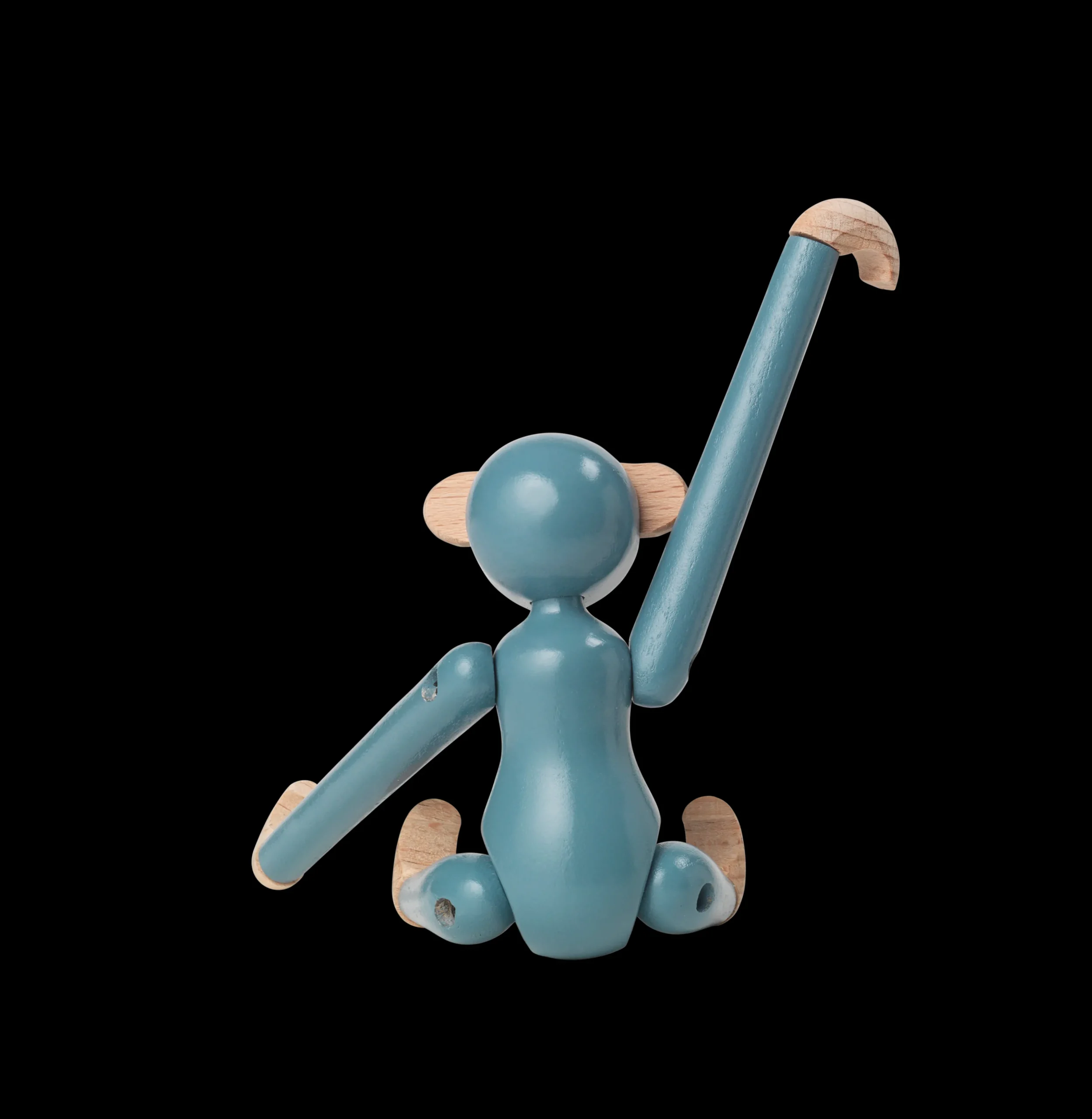 Online Abe mini i blå fra serien Monkey | Køb her Træfigurer & Skulpturer