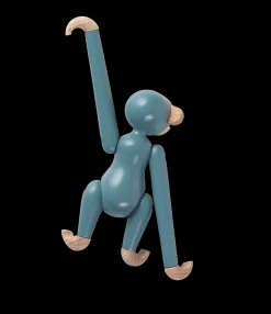 Online Abe mini i blå fra serien Monkey | Køb her Træfigurer & Skulpturer