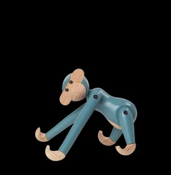 Online Abe mini i blå fra serien Monkey | Køb her Træfigurer & Skulpturer