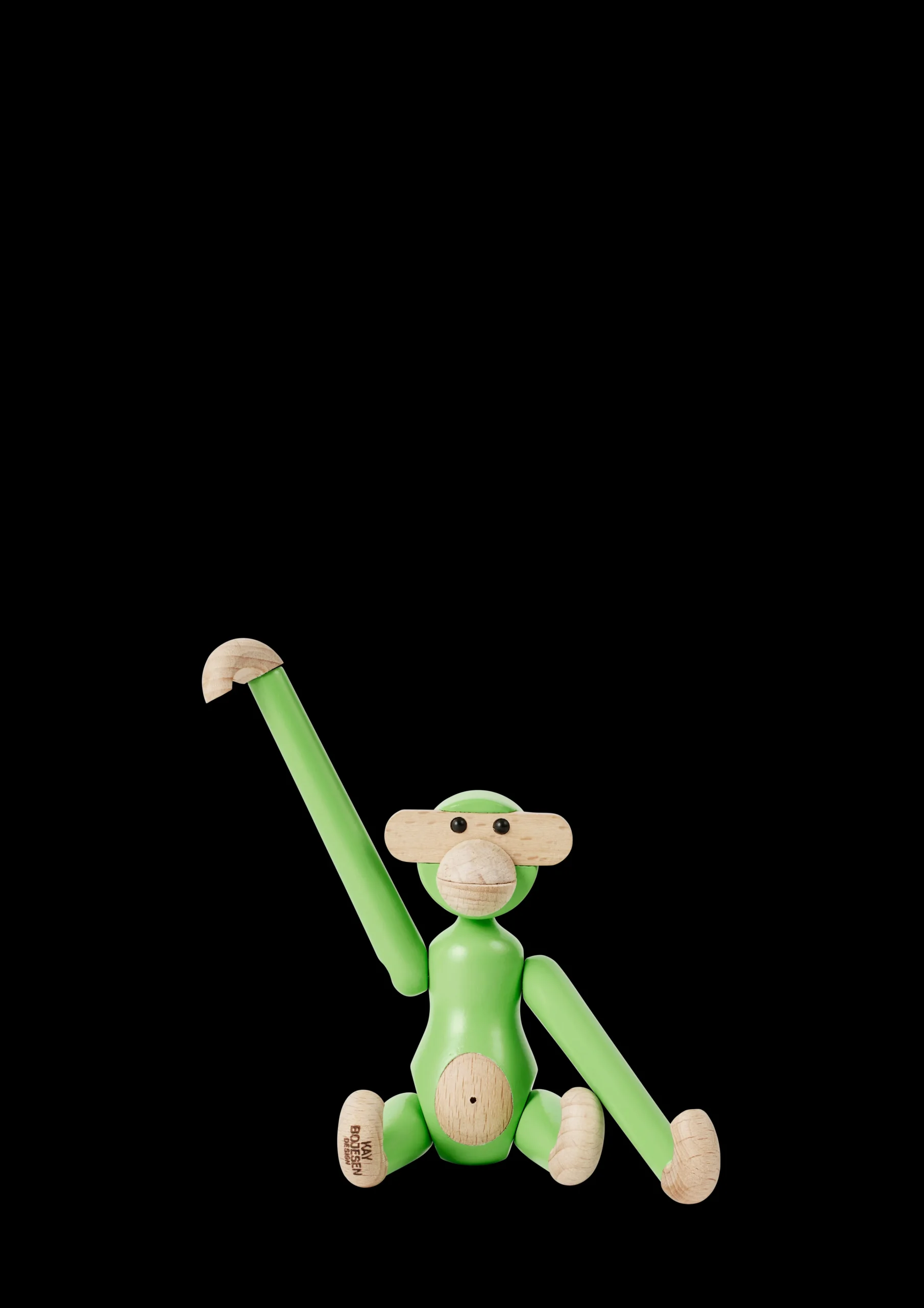 New Abe mini i grøn fra serien Monkey | Køb her Nyheder|Træfigurer & Skulpturer