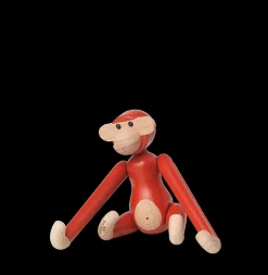 Hot Abe mini i rød fra serien Monkey | Køb her Træfigurer & Skulpturer