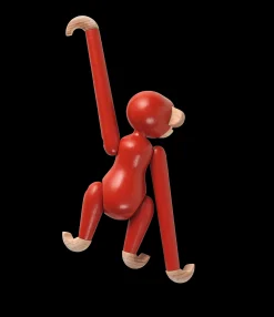 Hot Abe mini i rød fra serien Monkey | Køb her Træfigurer & Skulpturer