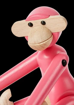 Clearance Abe mini i rosa fra serien Monkey | Køb her Nyheder|Træfigurer & Skulpturer