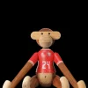 Hot Abe x DBU Herre 2024 stor teak/limba - Køb her Træfigurer & Skulpturer
