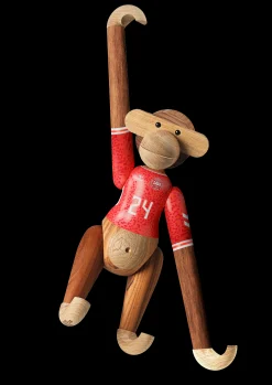 Hot Abe x DBU Herre 2024 stor teak/limba - Køb her Træfigurer & Skulpturer