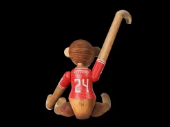 Hot Abe x DBU Herre 2024 stor teak/limba - Køb her Træfigurer & Skulpturer