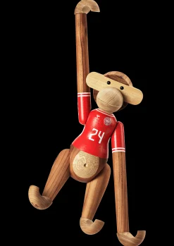 Hot Abe x DBU Herre 2024 stor teak/limba - Køb her Træfigurer & Skulpturer