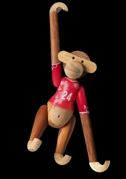 Hot Abe x DBU Kvinde 2024 stor teak/limba - Køb her Træfigurer & Skulpturer