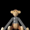Clearance Abe x Nørgaard paa Strøget stor sort/hvid Træfigurer & Skulpturer
