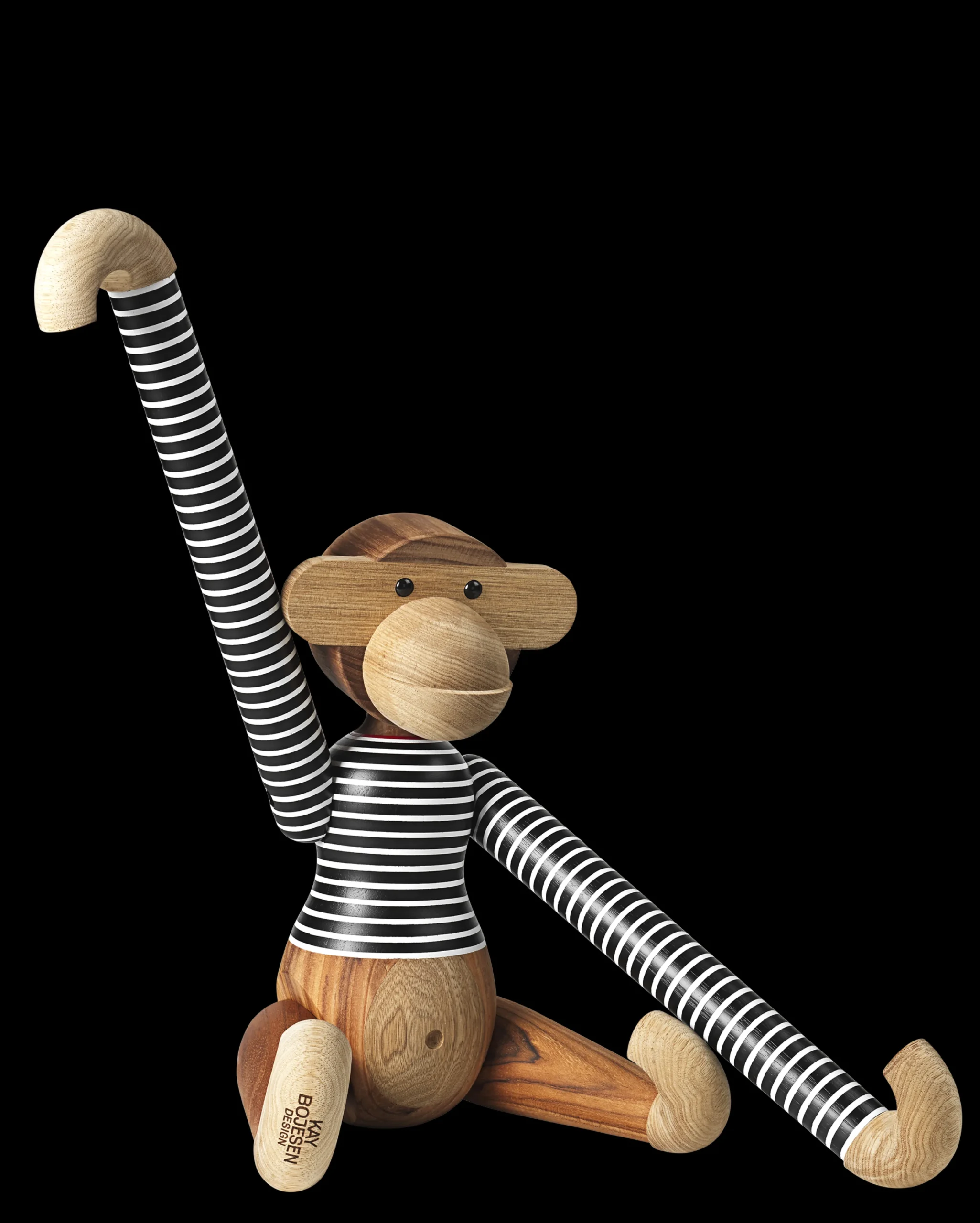 Clearance Abe x Nørgaard paa Strøget stor sort/hvid Træfigurer & Skulpturer