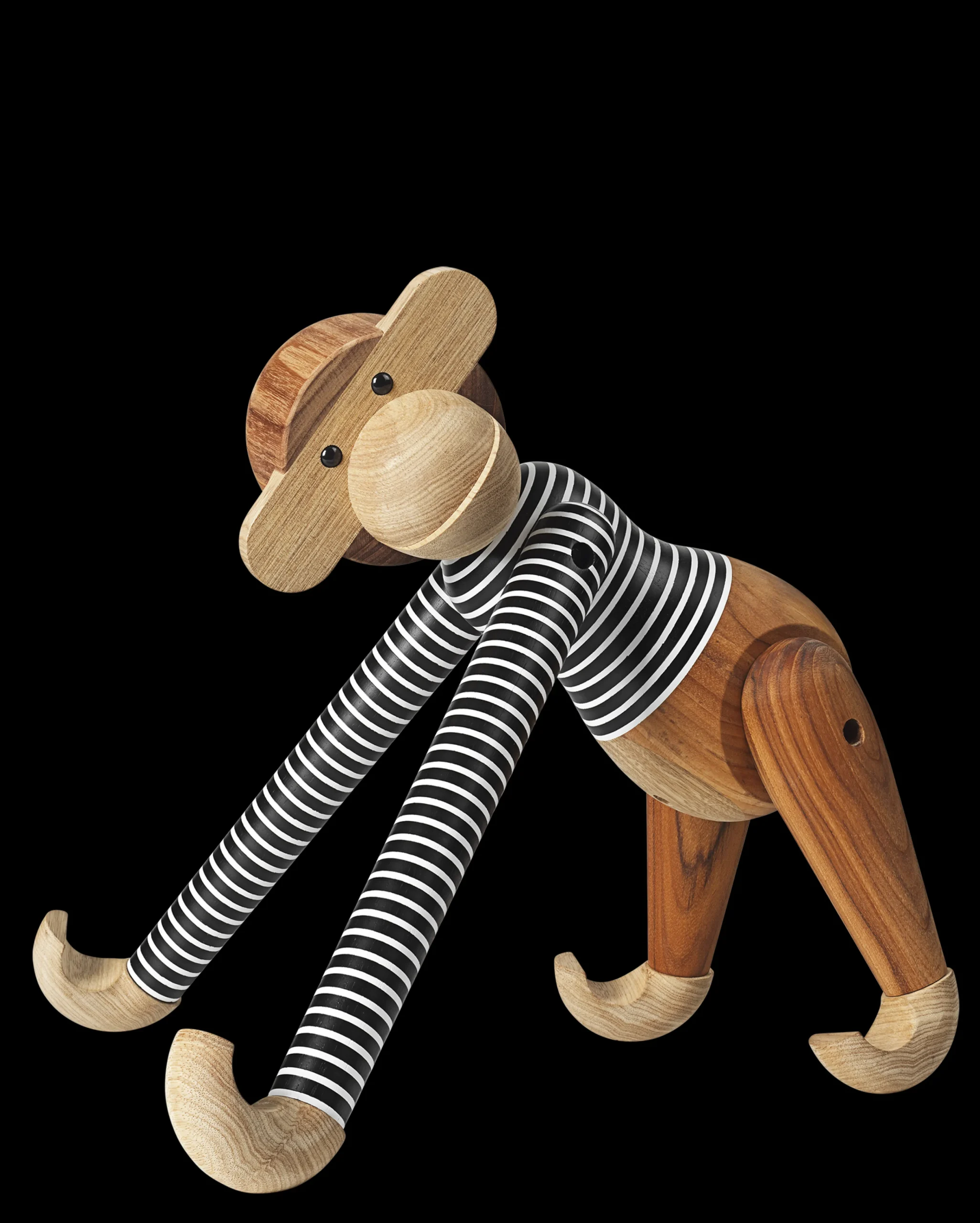 Clearance Abe x Nørgaard paa Strøget stor sort/hvid Træfigurer & Skulpturer