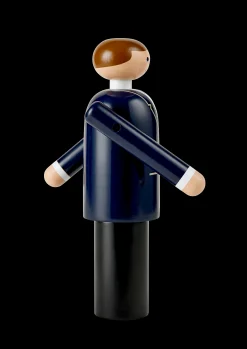 Brudgom H18 cm i blå fra serien Figurines Træfigurer & Skulpturer|Brud Og Brudgom