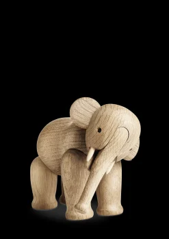 Sale Elefant lille i træ fra serien Other animals Træfigurer & Skulpturer