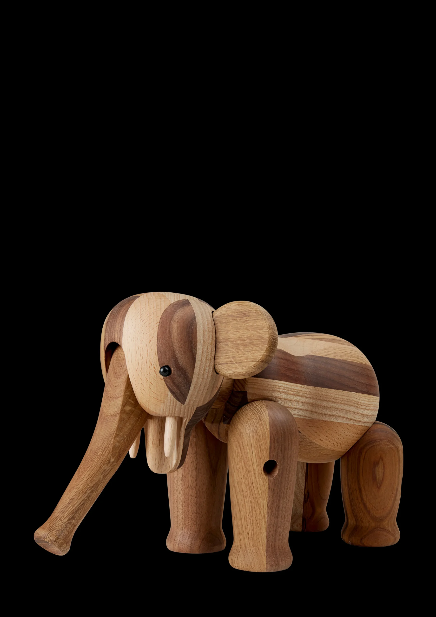 Outlet Elefant Reworked jubilæum stor mix træ | Køb her Træfigurer & Skulpturer