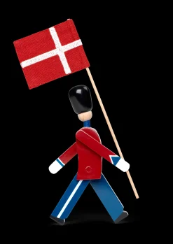 Discount Fanebærer mini i rød fra serien Figurines Træfigurer & Skulpturer