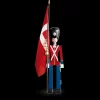 Discount Fanebærer stor i rød fra serien Figurines Træfigurer & Skulpturer