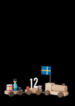 Hot Fødselsdagstog Svensk eg/røget eg | Køb her Træfigurer & Skulpturer|Fødselsdag