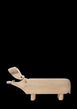 Clearance Flodhest XXL i træ fra serien Masterpieces Træfigurer & Skulpturer
