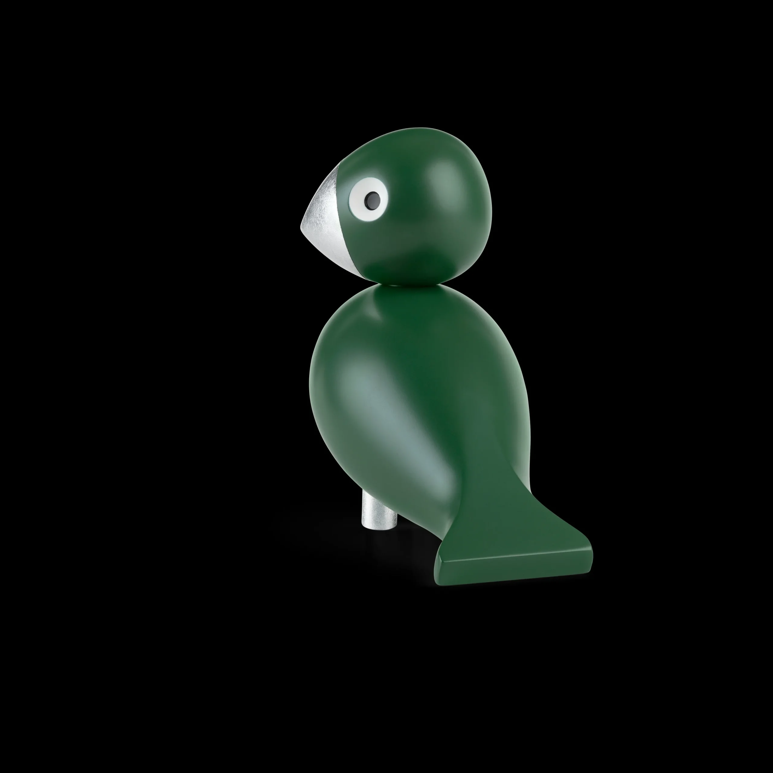 Sale Georg Sangfugl H15.5 cm i grøn | Køb her Træfigurer & Skulpturer