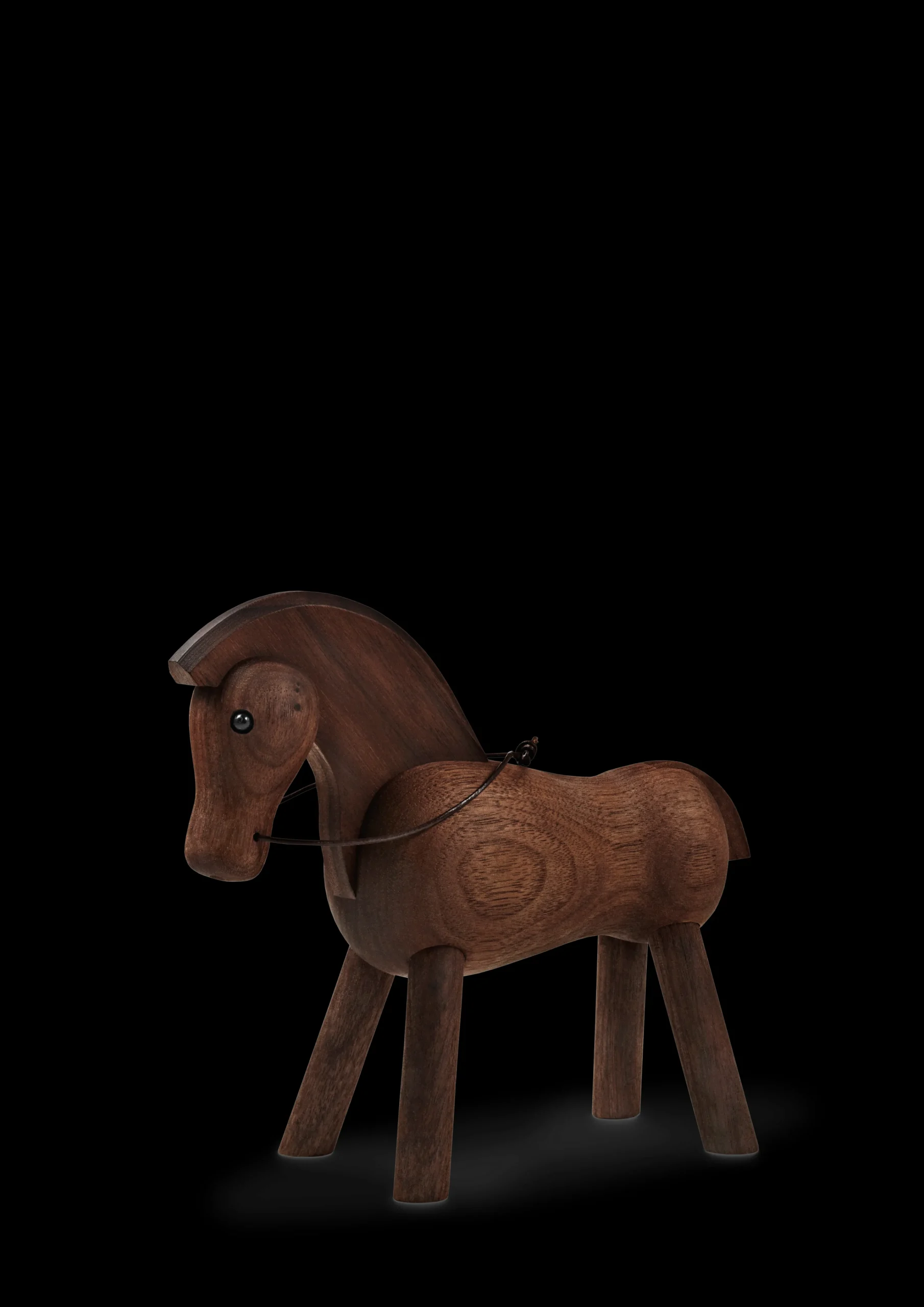 New Hest H14 cm i træ fra serien Other animals Træfigurer & Skulpturer