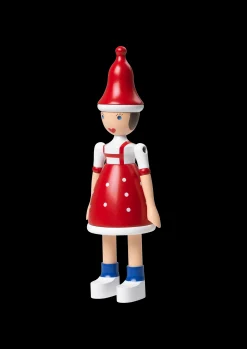 Outlet Jule Lise H17,5 i rød fra serien Figurines Træfigurer & Skulpturer