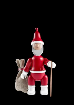 Outlet Julemand H19.5 cm i rød fra serien Figurines Træfigurer & Skulpturer