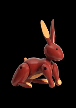 Discount Kanin H16 cm i rød fra serien Other animals Træfigurer & Skulpturer