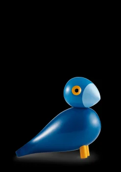 Discount Kay Sangfugl H15.5 cm i blå fra serien Birds Træfigurer & Skulpturer