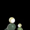 Outlet Liv & Lykke 1 par i grøn fra serien Birds Nyheder|Træfigurer & Skulpturer
