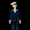 Marine H20.5 cm i blå fra serien Figurines Træfigurer & Skulpturer