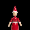 Outlet Nissemor H19.5 cm i rød fra serien Figurines Træfigurer & Skulpturer