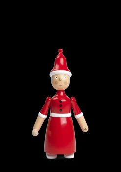 Outlet Nissemor H19.5 cm i rød fra serien Figurines Træfigurer & Skulpturer