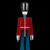 Clearance Officer med sabel lille rød/blå/hvid | Køb her Træfigurer & Skulpturer