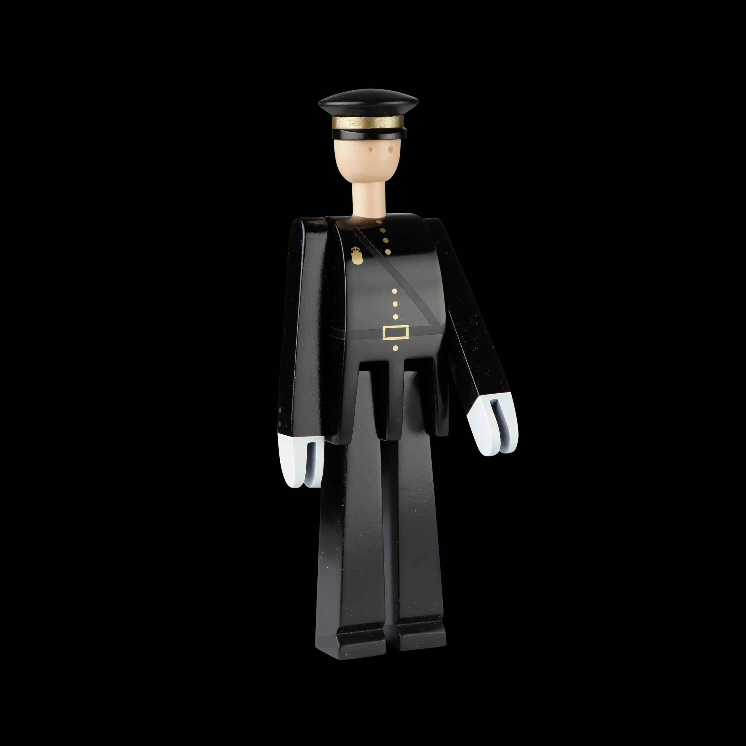 Sale Politimand H20 cm i sort fra serien Figurines Træfigurer & Skulpturer