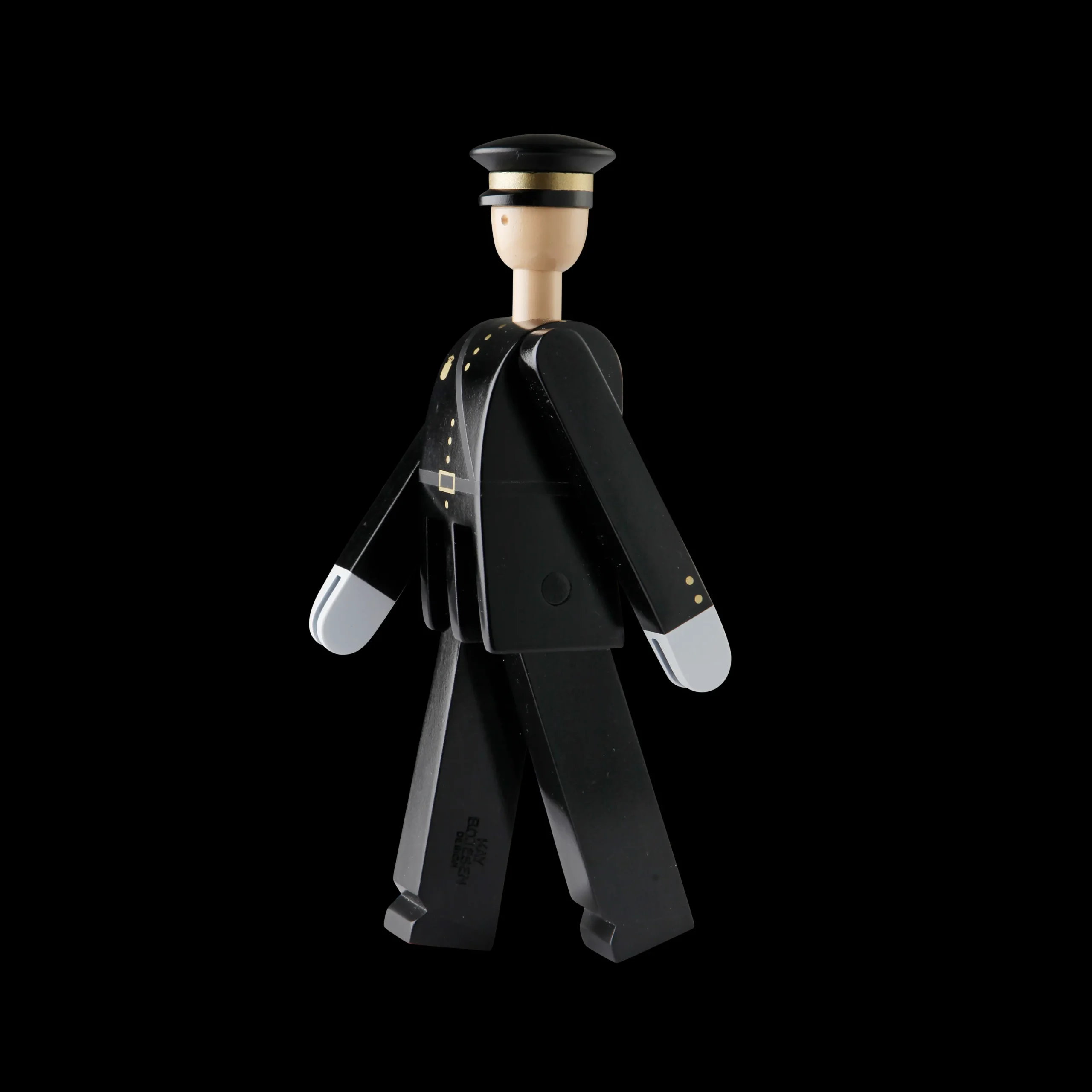 Sale Politimand H20 cm i sort fra serien Figurines Træfigurer & Skulpturer